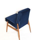 Ensemble de fauteuils en velours bleu