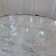 Lot of 5 glasses of crystal wine 50s