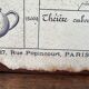 Enamelled sheet metal plate Drouot & Lefranc