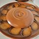 Service à huitres vintage faïence Salins France 9 assiettes et plat