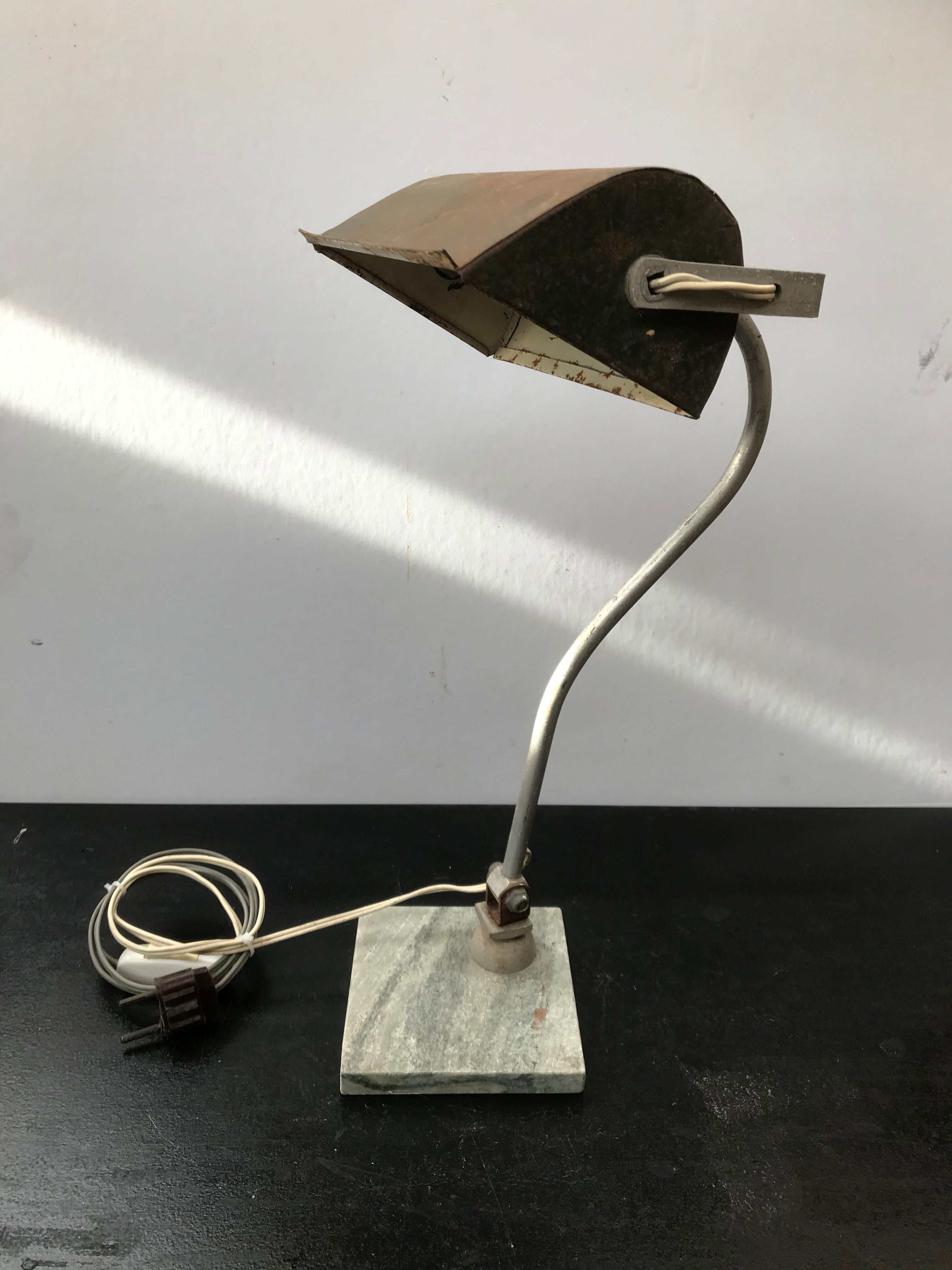 Oriental metal desk lamp