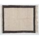 Vintage Handmade Tulu Rug in Natural Undyed Cream and Gray Wool, Custom Options Available