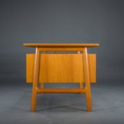 Model 75 Teak Desk by Gunni Omann for Omann Jun Furniture Factory, 1960s