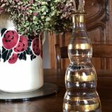 Liquor carafon with golden stripes