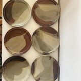 Set of 6 stoneware plates