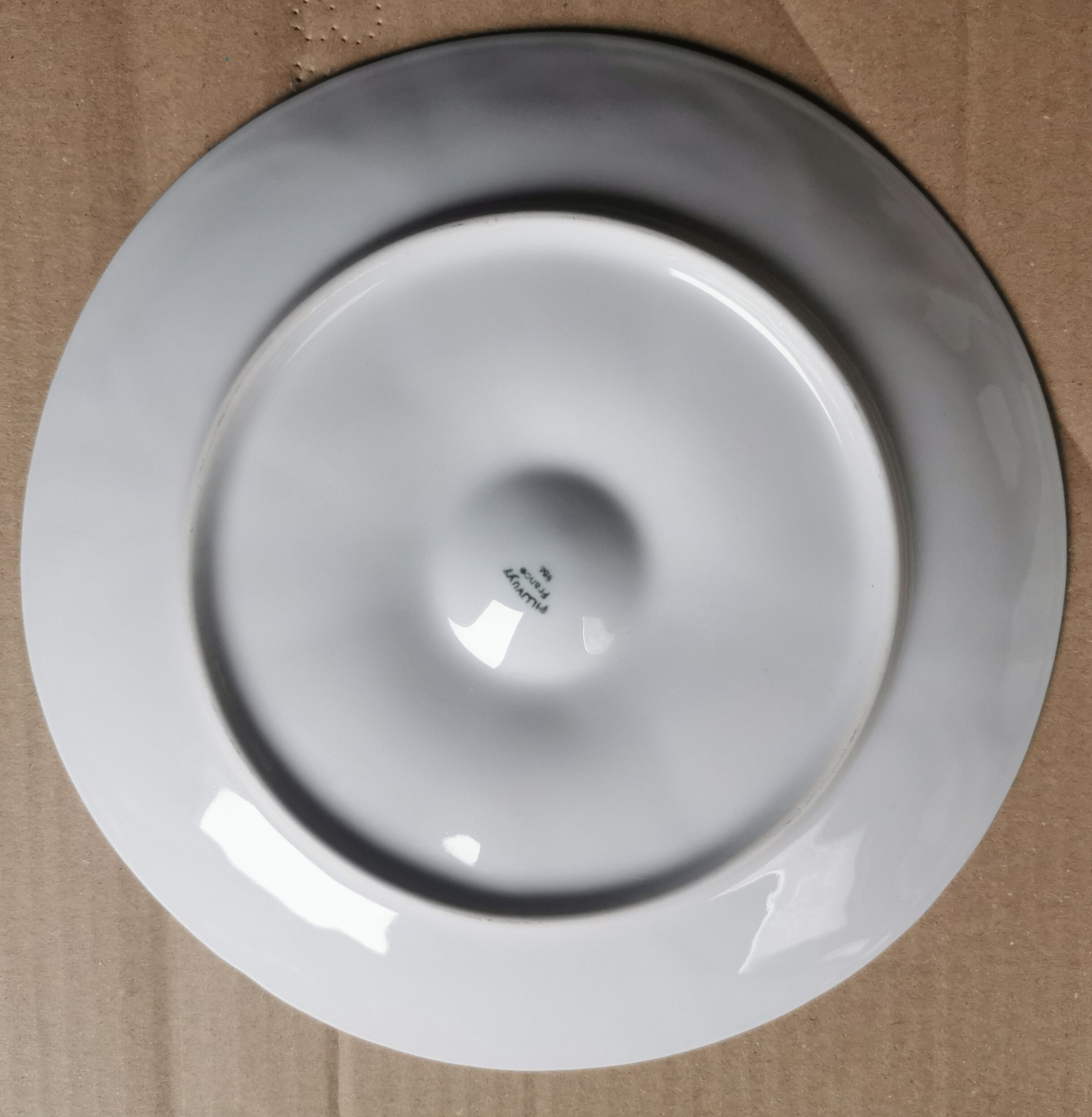 Ensemble de 6 assiettes Pillivuyt porcelaine blanche