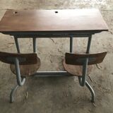 Bureau double écolier 1950