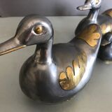 Series of six metal duck boxes