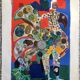Affiche lithographique de Roger Bezombes, La Monnaie de Paris, 1968-69