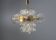 Mid-Century Brass and Glass Chandelier, Europe, 1960s