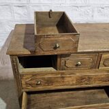 Burmese teak chest of drawers