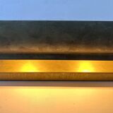 Modernist solid brass wall light, France 1940