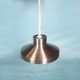 Vintage suspended lamp in aluminium from the 60s/70s, dining table lamp.