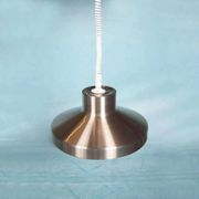 Vintage suspended lamp in aluminium from the 60s/70s, dining table lamp.
