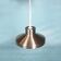 Vintage suspended lamp in aluminium from the 60s/70s, dining table lamp.