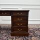 Classic English Desk with Black Leather