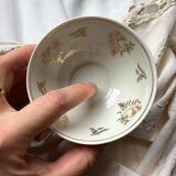 Coffee cups in fine Limoges Union Fraternelle porcelain, Paul Masquet edition