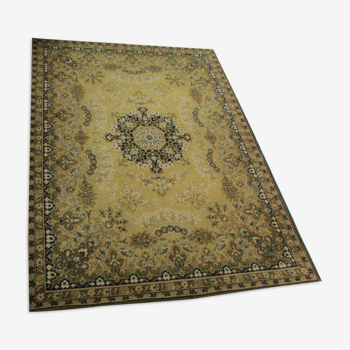 Tapis , qualité Chiraz , 240 x 170, vert et or