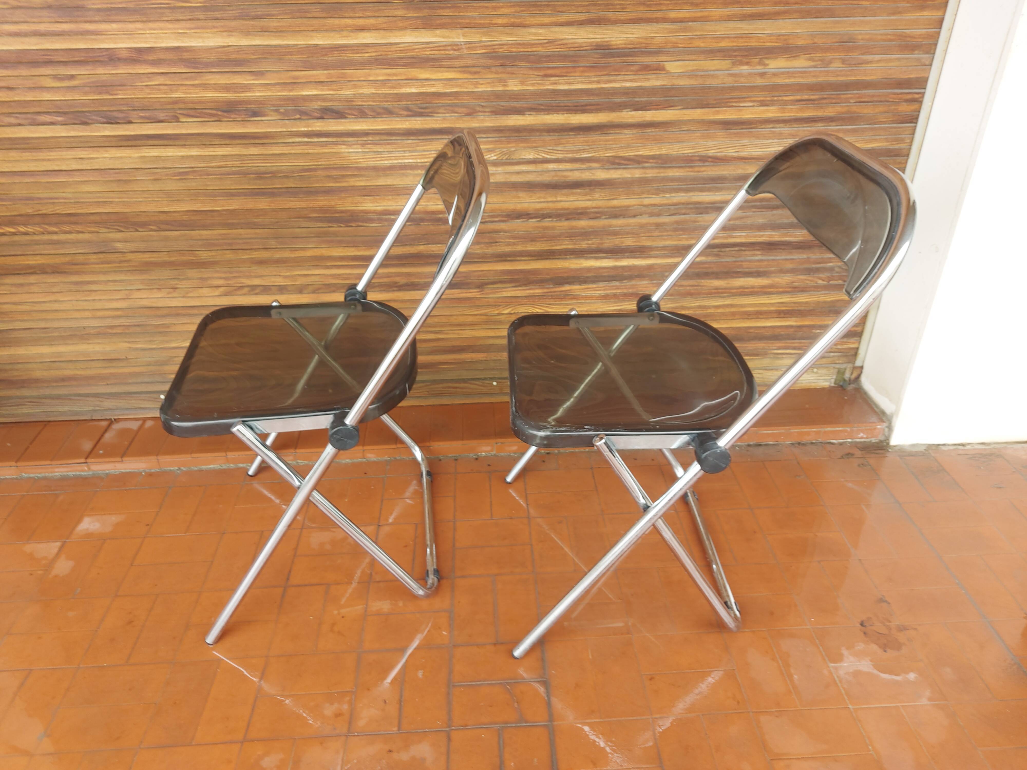2 folding chairs in plexi , Itialienne , 2inn in Lissone