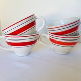 4 bowls of vintage French cider