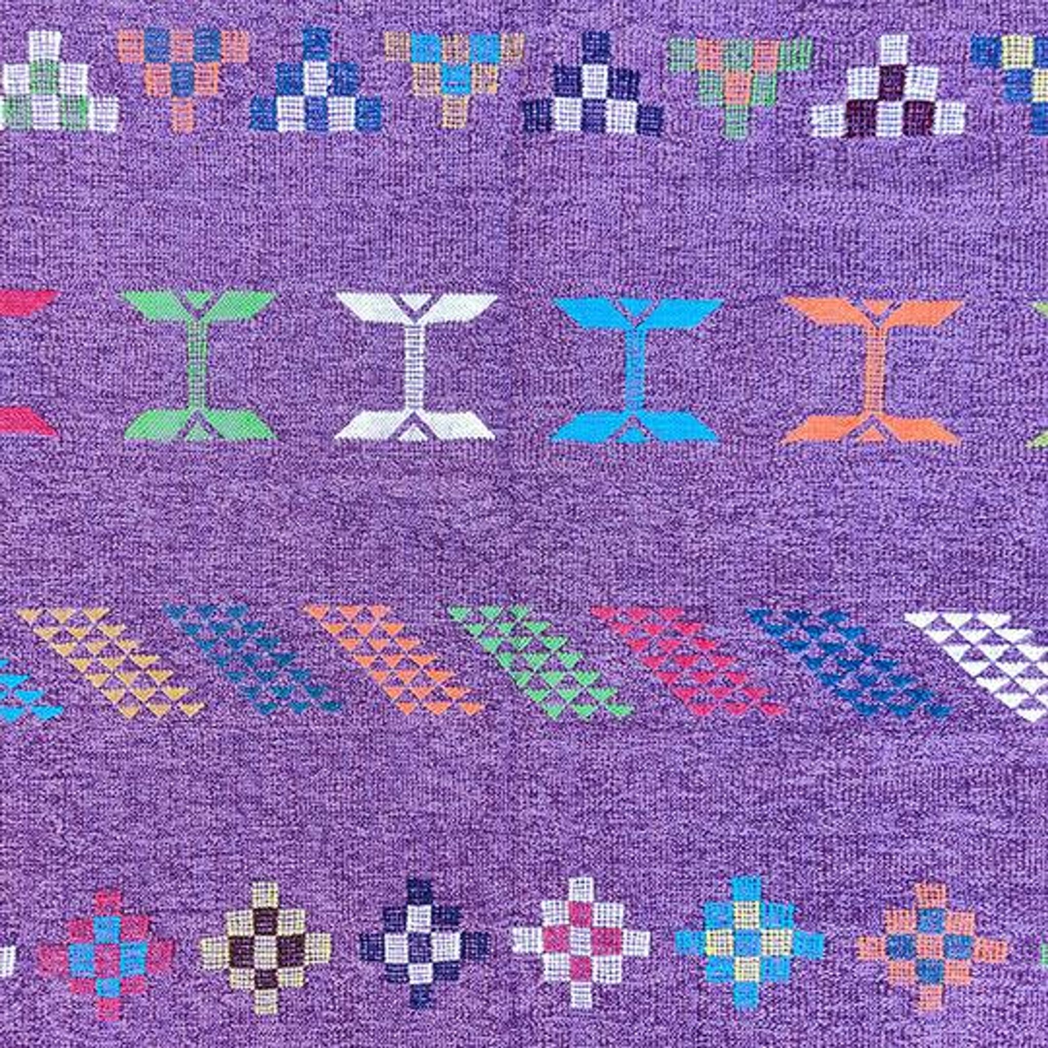 Moroccan purple ethnic carpet