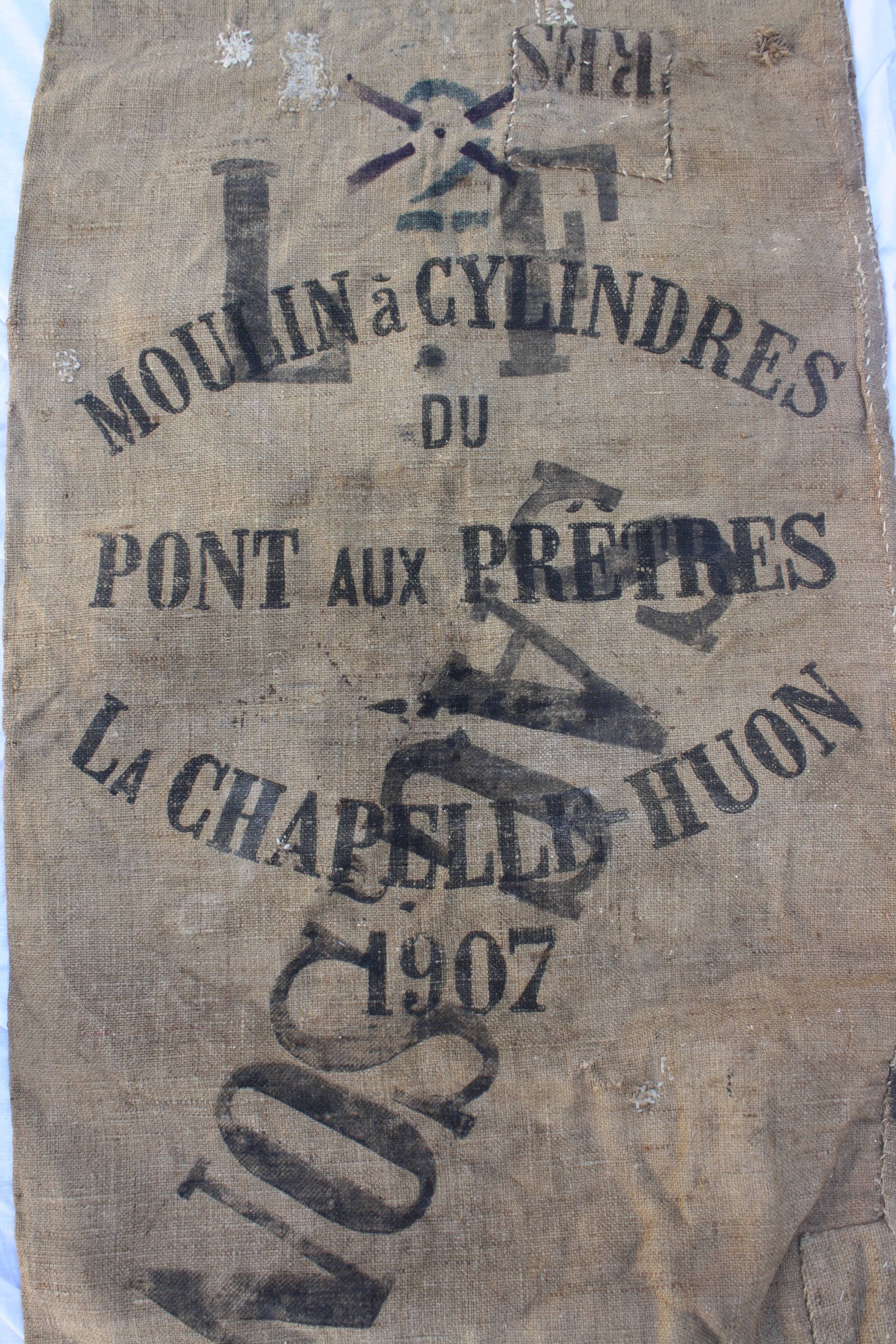Former jute canvas bridge in 1907 priests bag