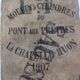 Former jute canvas bridge in 1907 priests bag