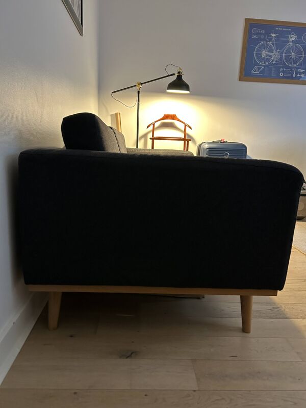Canapé 3 places gris foncé de style scandinave par Habitat
