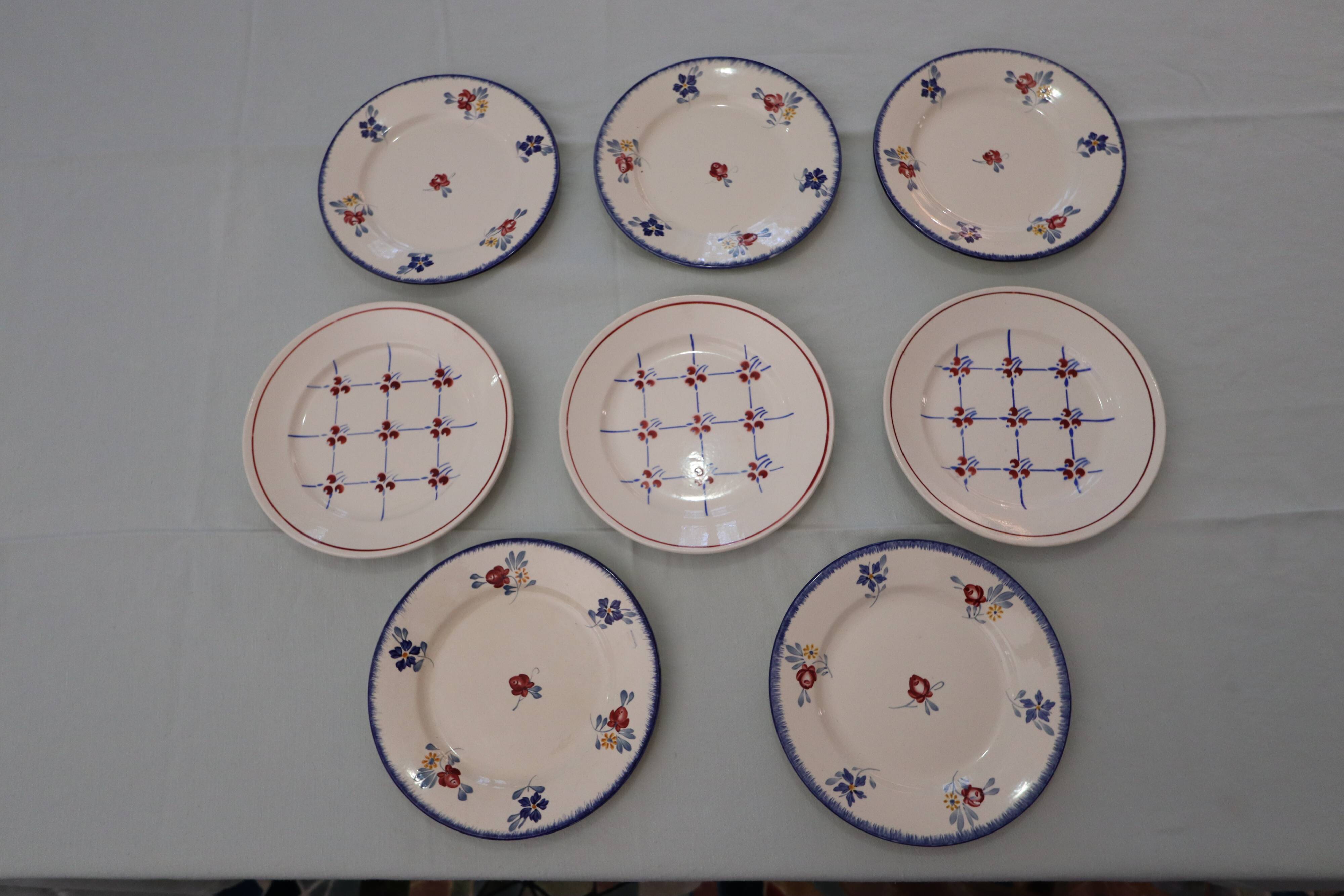 Plates Sarreguemines Digoin and Badonviller