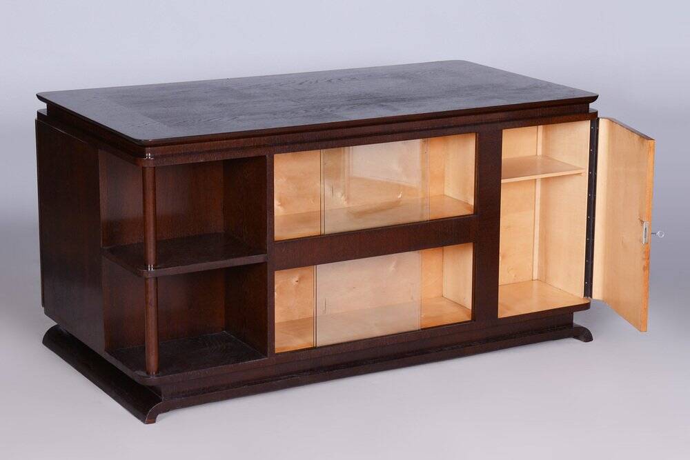 Art Deco Czechia Writing Table in Oak and Ash, 1930s