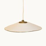 Suspension industrielle en métal blanc