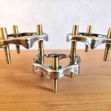 3 bougeoirs design années 70