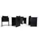 Arrben Solaria leather dining chairs, set of 4 by Tito Agnoli, 1970