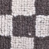 9x11 Brown & White Checkered Moroccan Rug, 269x349Cm