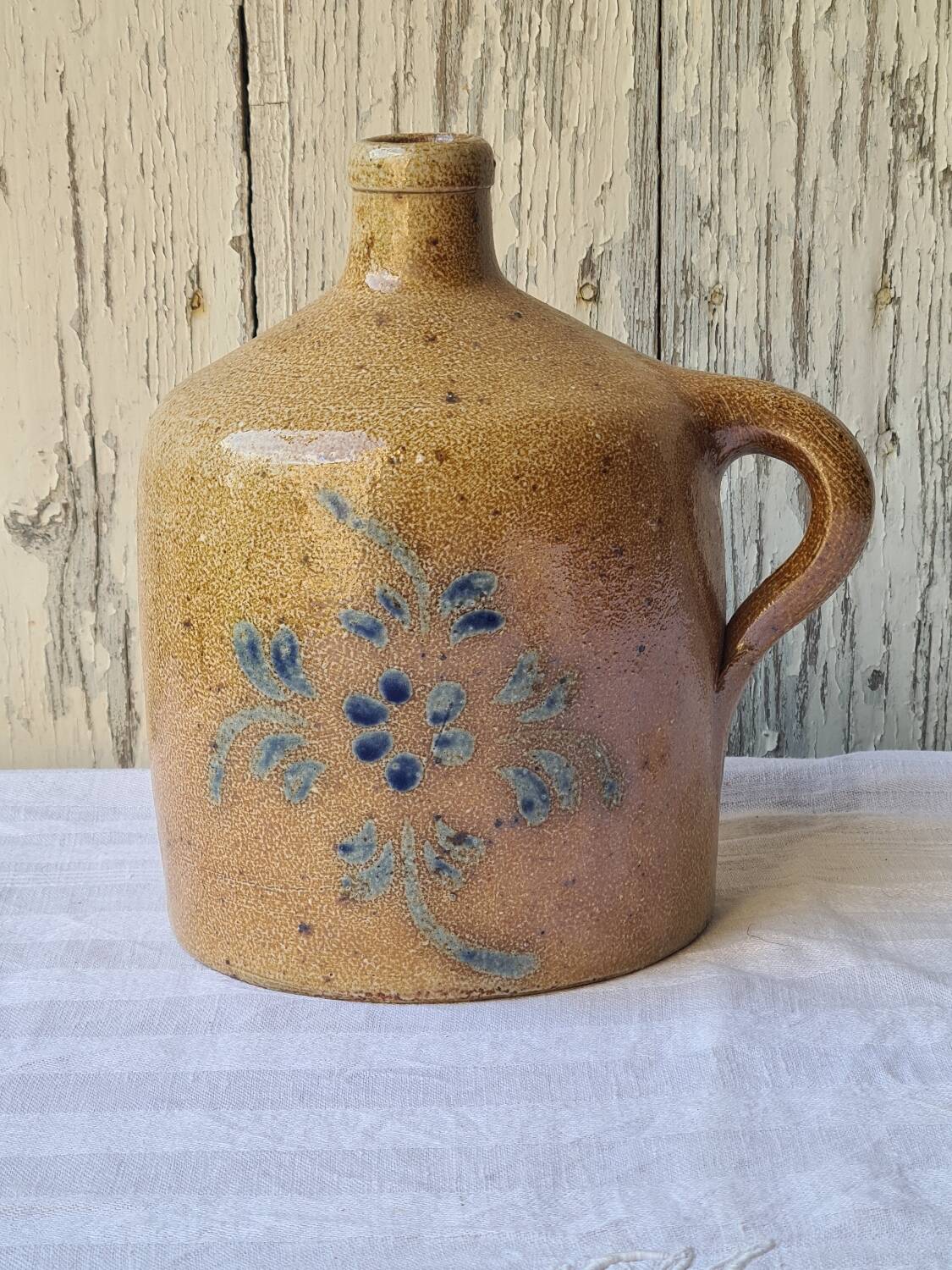 Vase, glazed stoneware pitcher