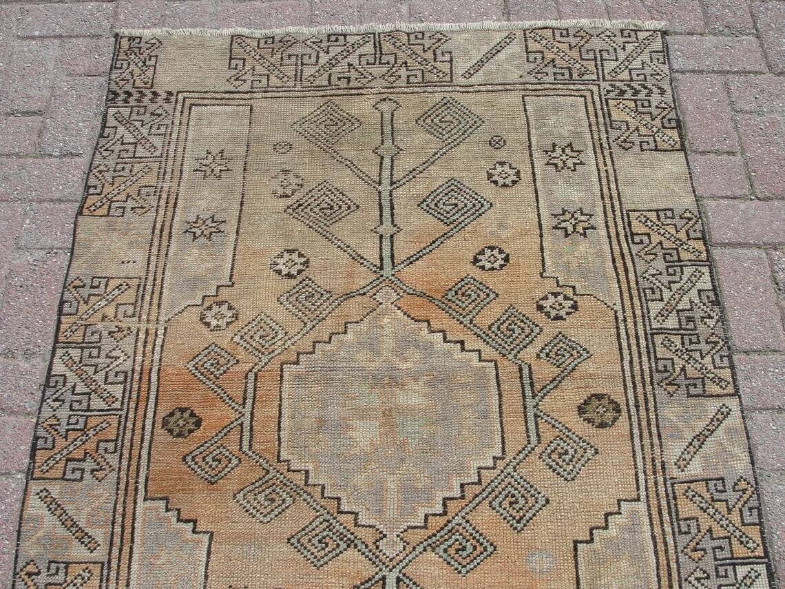 Red carpet runner medium office rug - wool living room rug