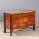 Louis XVI antique commode in mahogany and rosewood, 19th century.