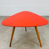 Steiner tripod side table by Baumann red