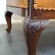 Unique old set of 2 club armchairs and a couch in cognac-colored leather with wheels