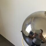 Eyeball chrome metal floor lamp