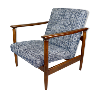 Fauteuil bleu par Edmund Homa, années 1970