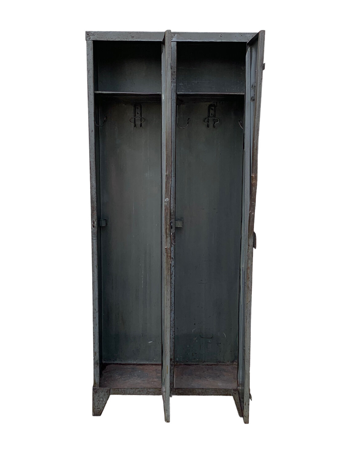 1940s industrial workshop locker room