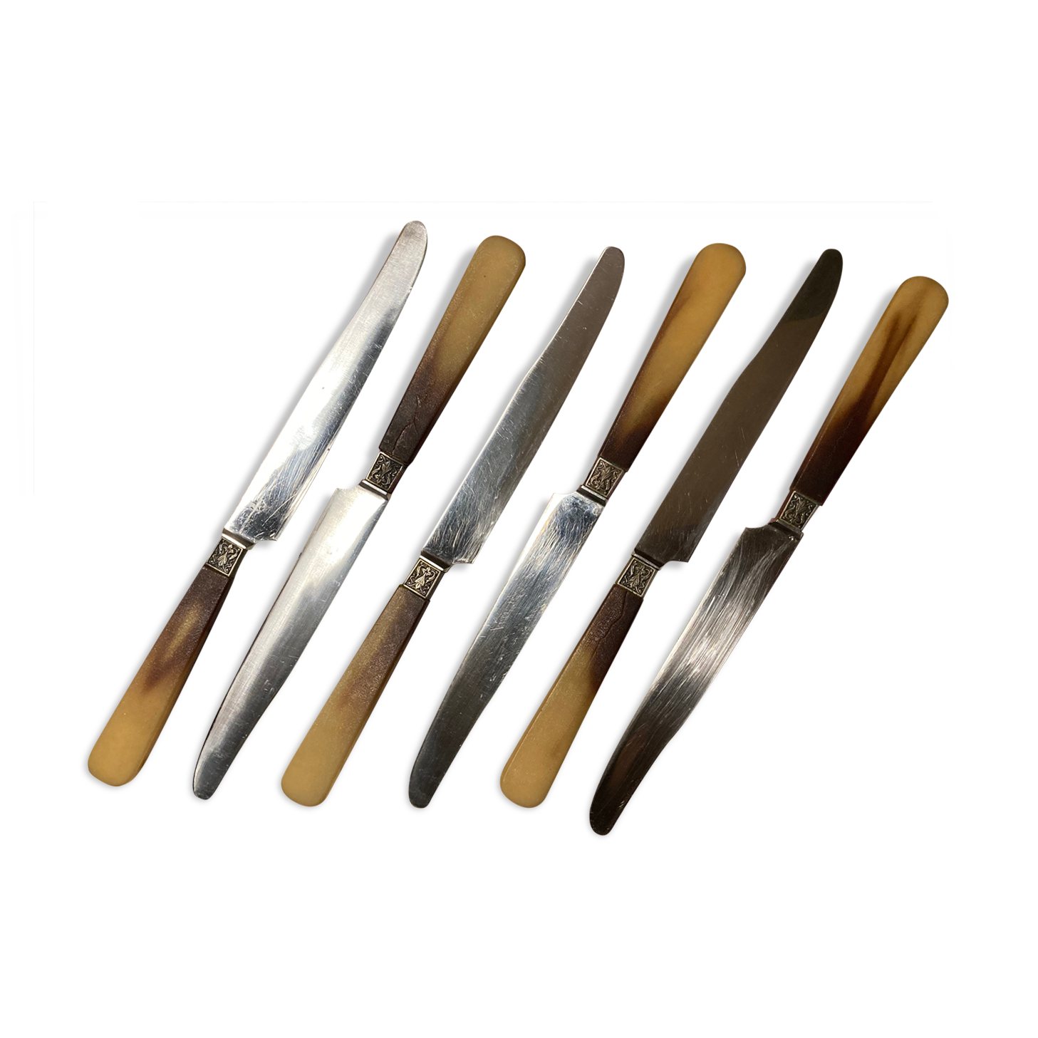 Lot of 6 table knives in Bakelite