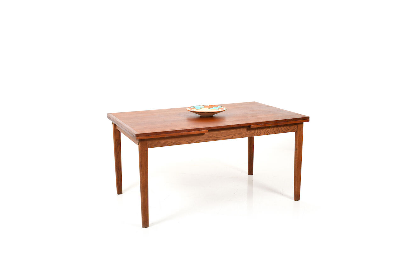 Old Børge Mogensen extendable dining table in teak & oak by FDB