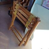 Bamboo fisherman style stool