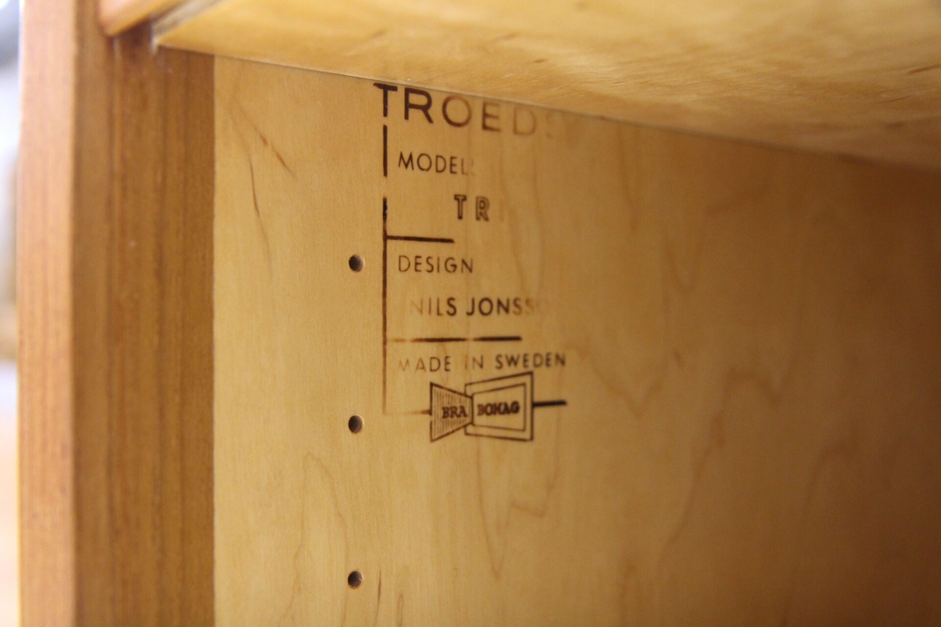 Scandinavian teak sideboard "Trio", Nils Jonsson, Troeds, Sweden, 1960