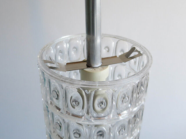 Erco plexiglas hanging lamp 1970