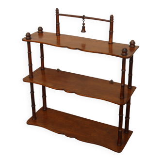 Etagère murale en bois tourné 19ème siècle