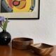 Set 2 Plats en bois vintage