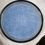 ART DECO blue glass tray, Minerve